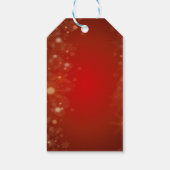 Adorable Gnome Confetti, rot Geschenkanhänger (Rückseite)