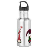 Adorable Gnome Posse Edelstahlflasche (Rückseite)