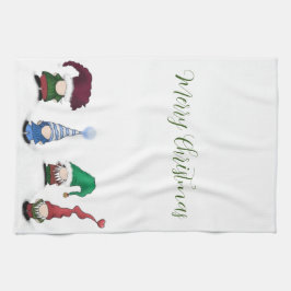 Adorable Gnome Posse Geschirrtuch