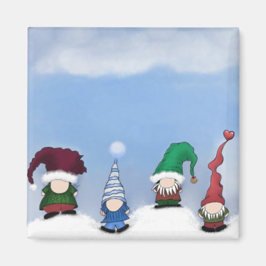 Adorable Gnome Posse Magnet (Vorne)