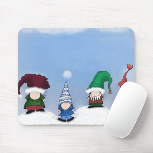 Adorable Gnome Posse Mousepad (Mit Mouse)