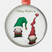 Adorable Gnome Posse Ornament Aus Metall (Vorne)