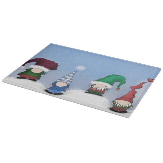 Adorable Gnome Posse Schneidebrett (Ecke)