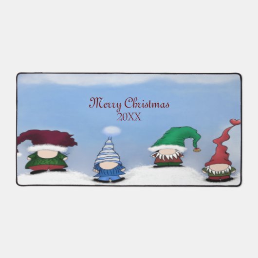 Adorable Gnome Posse Schreibtischunterlage (Vorderseite)