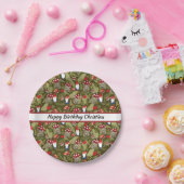 Adorable Gnome und Pilze Personalisiert Pappteller (Party)