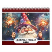 Adorable Gnomes 2026 Medium Zwei Seiten Kalender (Titelbild)