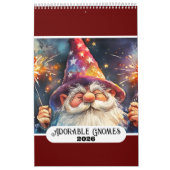 Adorable Gnomes 2026 Single Page Kalender (Titelbild)