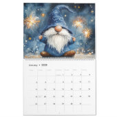 Adorable Gnomes 2026 Zwei Seiten groß Kalender (Jan 2025)