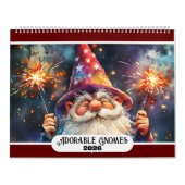 Adorable Gnomes 2026 Zwei Seiten groß Kalender (Titelbild)