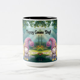 Adorable Gnomes Zweifarbige Tasse
