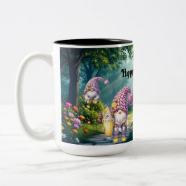 Adorable Gnomes Zweifarbige Tasse