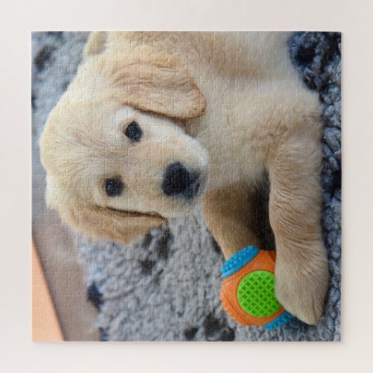 Adorable Golden Retriever Puppy Puzzle (Vertikal)