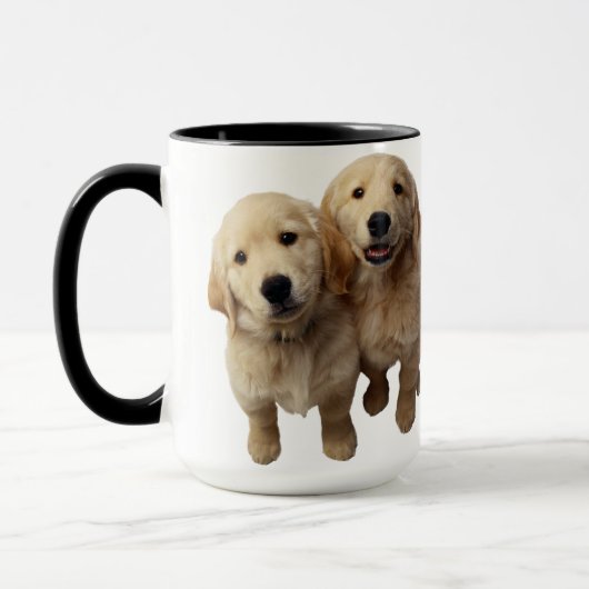 "Adorable Golden Retriever Welpen Tasse** Tasse (Links)