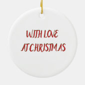 Adorable Goldendoodles Vintager roter Lkw Ornament (Hinten)