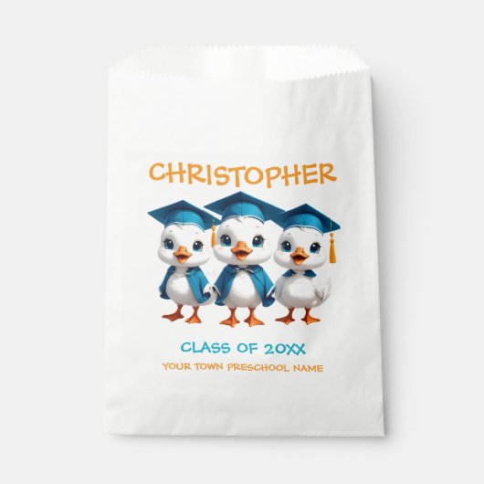 Adorable Goose Pre K Grad Squad Geschenktütchen (Vorderseite)