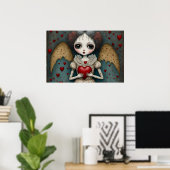 Adorable Gothic Valentine Doll Poster (Heimbüro)