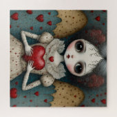Adorable Gothic Valentine Doll Puzzle (Horizontal)