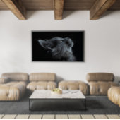 Adorable Grau Kitten mit grünen Augen Poster