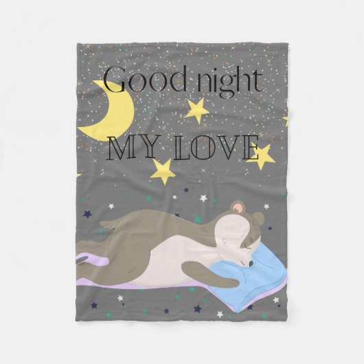 Adorable graue Muster Kinder Fleecedecke (Vorderseite)