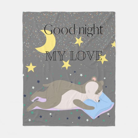 Adorable graue Muster Kinder Fleecedecke (Vorderseite)