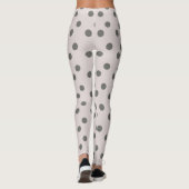 Adorable graue Punkte Frauen Leggings (Rückseite)