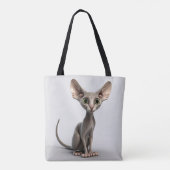 ADORABLE GRAUHAIRLESS SPHYNX CAT TASCHE (Rückseite)