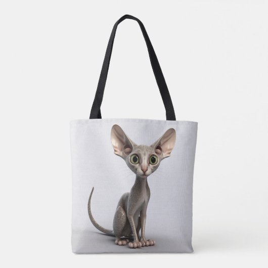 ADORABLE GRAUHAIRLESS SPHYNX CAT TASCHE (Rückseite)