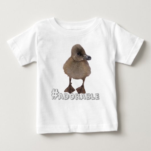 Adorable Gray Ducklings Foto Baby T-shirt (Vorderseite)