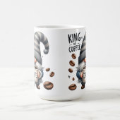 ADORABLE GRAY GNOME NIEDLICH KAFFEE SPRICHWORT KAFFEETASSE (Mittel)