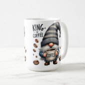 ADORABLE GRAY GNOME NIEDLICH KAFFEE SPRICHWORT KAFFEETASSE (VorderseiteRechts)