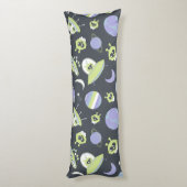 Adorable Green Außerirdischen Space Ships UFO Kind Seitenschläferkissen (Rückseite (Vertikal))