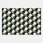 Adorable Green Baby Bottle Geschenkwrap Geschenkpapier Set (Vorderseite 3)