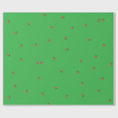 Adorable Green Ladybug Geschenkpapier (Flach)