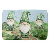 Adorable Green St. Patrick's Day Gnomes Badematte (Vorderseite)