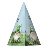 Adorable Green St. Patrick's Day Gnomes Partyhütchen (Rückseite)