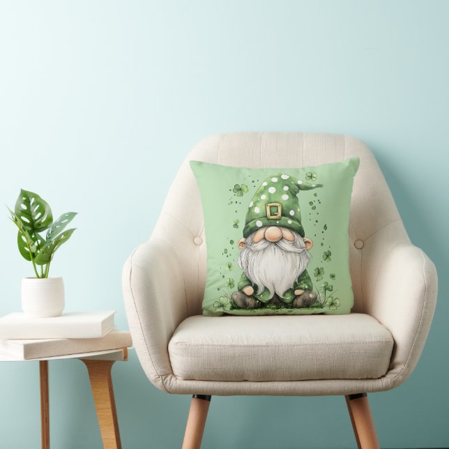 Adorable Green St. Patrick's Day Gnomes Throw Pill Kissen (Stuhl )