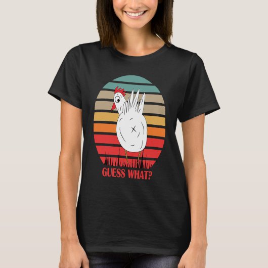 Adorable Guess What Chicken Butt unique Family T-Shirt (Vorderseite)