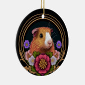 Adorable Guinea Keramik Ornament (Rechts)