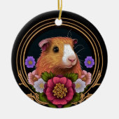 Adorable Guinea Keramik Ornament (Vorne)