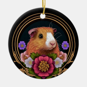 Adorable Guinea Keramik Ornament