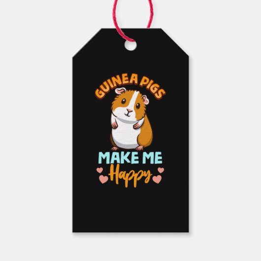 Adorable Guinea machen mich glücklich Geschenkanhänger (Vorderseite)