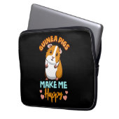 Adorable Guinea machen mich glücklich Laptopschutzhülle (Vorderseite Links)