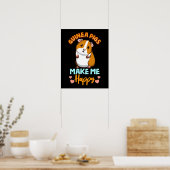 Adorable Guinea machen mich glücklich Poster (Küche)