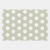 Adorable gürtelige Polka-Punkte in Pastellfarben l Geschenkpapier Set (Vorderseite)