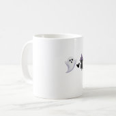 Adorable Halloween Duo Freundlicher Geist und schw Kaffeetasse (Vorderseite Links)