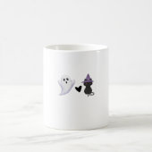 Adorable Halloween Duo Freundlicher Geist und schw Kaffeetasse (Mittel)