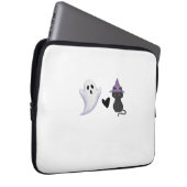 Adorable Halloween Duo Freundlicher Geist und schw Laptopschutzhülle (Vorne Rechts)