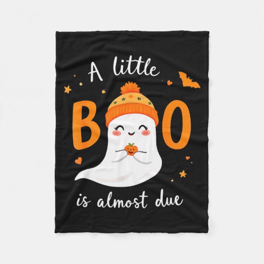 Adorable Halloween Ghost A Little Boo Is Almost Du Fleecedecke (Vorderseite)