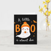 Adorable Halloween Ghost A Little Boo Is Almost Du Karte (Gelbe Blume)