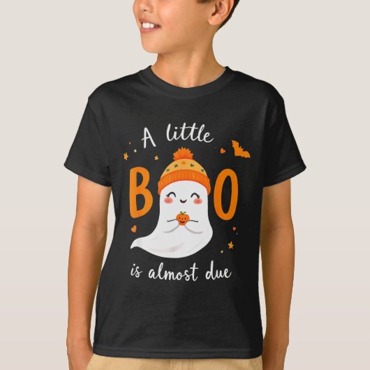 Adorable Halloween Ghost A Little Boo Is Almost Du T-Shirt (Vorderseite)
